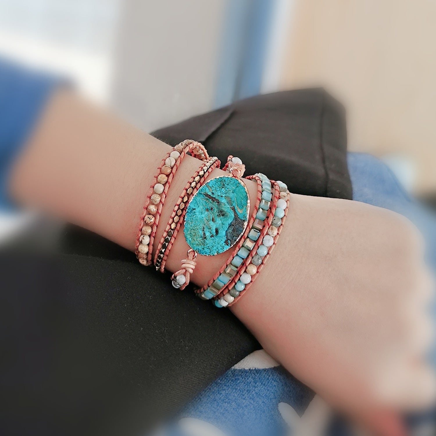 Ocean Spirit Turquoise Wrap Bracelet