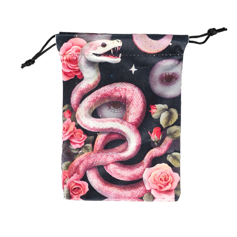 Vibrant Psychedelic Art Tarot and Crystal Drawstring Pouches for Spiritual Tools and Accessories – Unique and Eye-Catching Designs for Mystical Storage