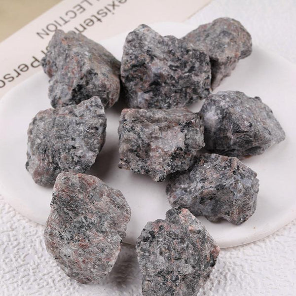 Natural Raw Gray Lepidolite Healing Stones for Emotional Balance and Spiritual Grounding