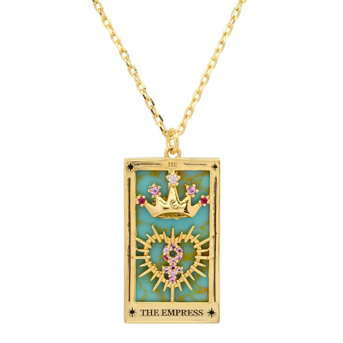 Tarot-Inspired Gold Pendant Necklace Collection - A Touch of Spiritual Elegance