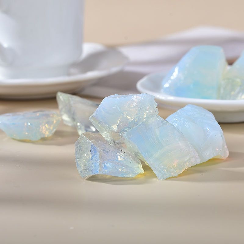 Iridescent Opalite Healing Crystals for Emotional Healing and Spiritual Connection - Raw Opalite Stones for Energy Work and Meditation