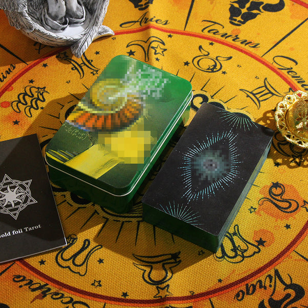 Classic Smith-Waite Tarot Deck Borderless Edition in Collectible Tin for Spiritual Guidance and Divination