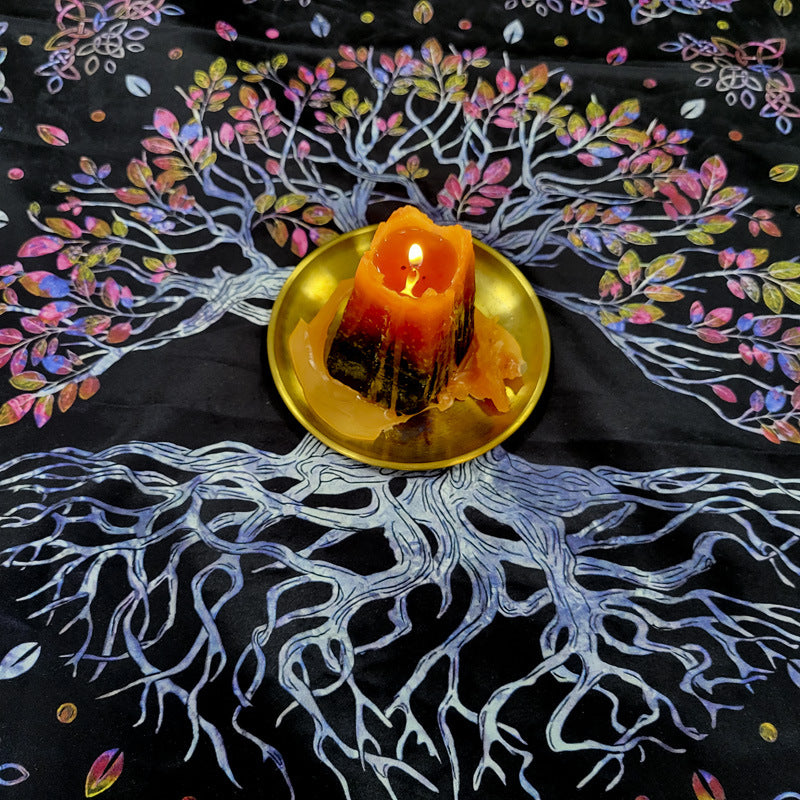 Tree of Life Altar Cloth with Mystical Celtic Design for Rituals and Sacred Space Enhancement