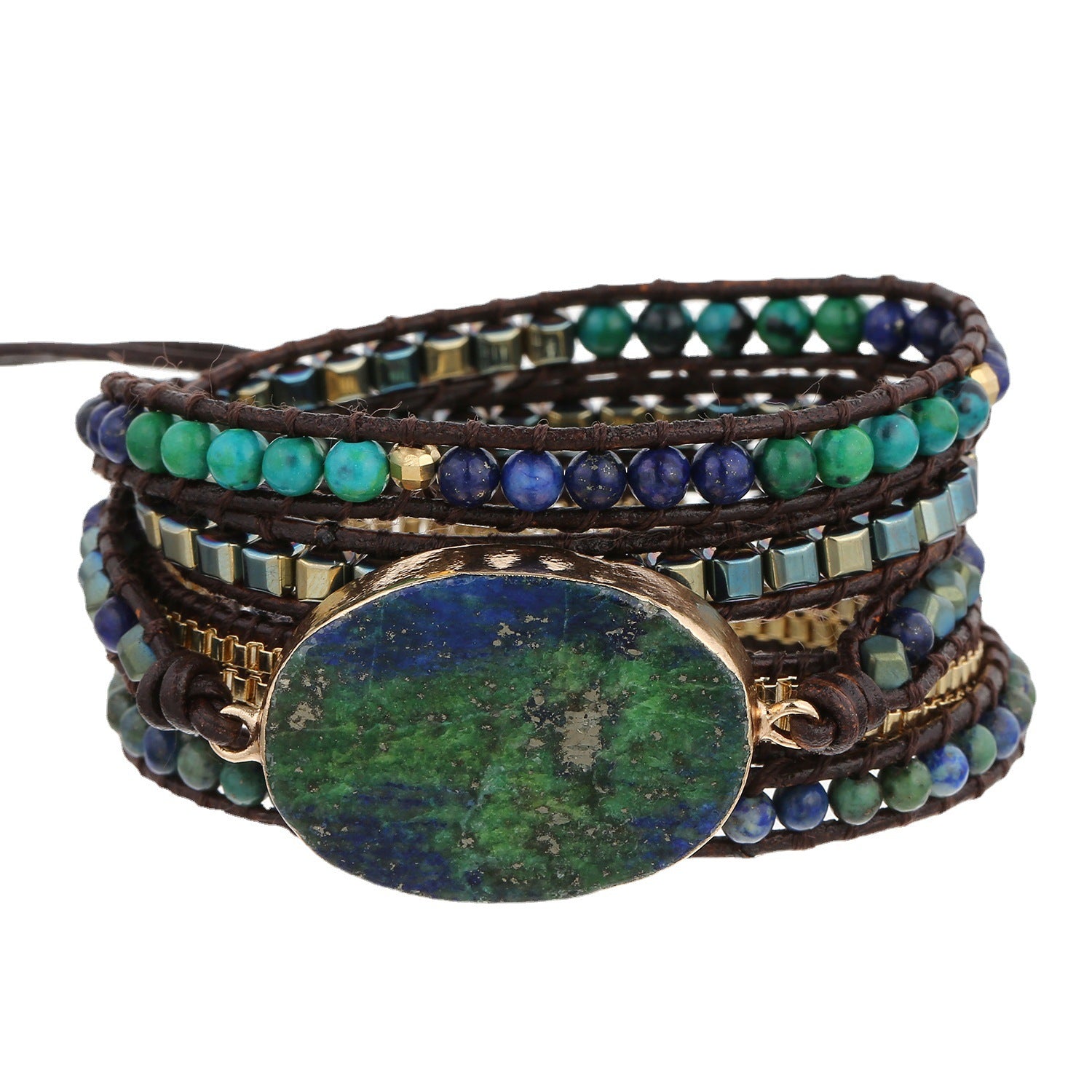 Earthly Harmony Gemstone Wrap Bracelet