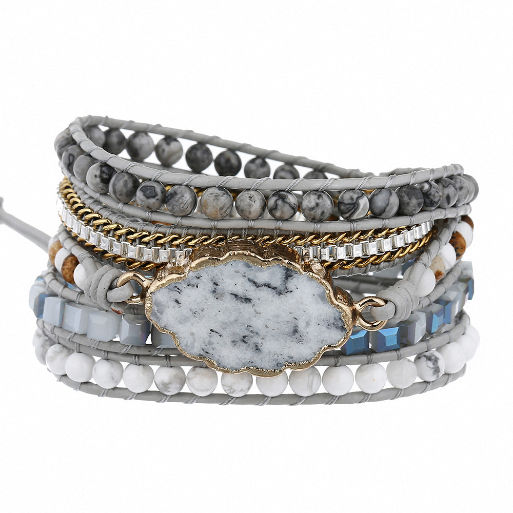 Serenity Stone Wrap Bracelet