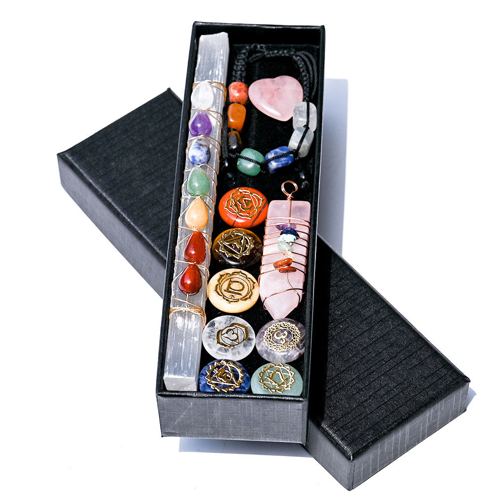 Chakra Crystal Healing Set – A Complete Collection of Energetic Stones for Spiritual Balance and Wellbeing