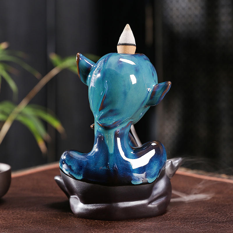 Mystical Elf Backflow Incense Burner for Meditation, Relaxation, and Spiritual Cleansing