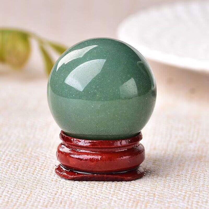 Natural Gemstone Crystal Healing Sphere Collection with Stand – Clear Quartz, Rose Quartz, Amethyst, Aventurine, and More for Meditation and Spiritual Energy