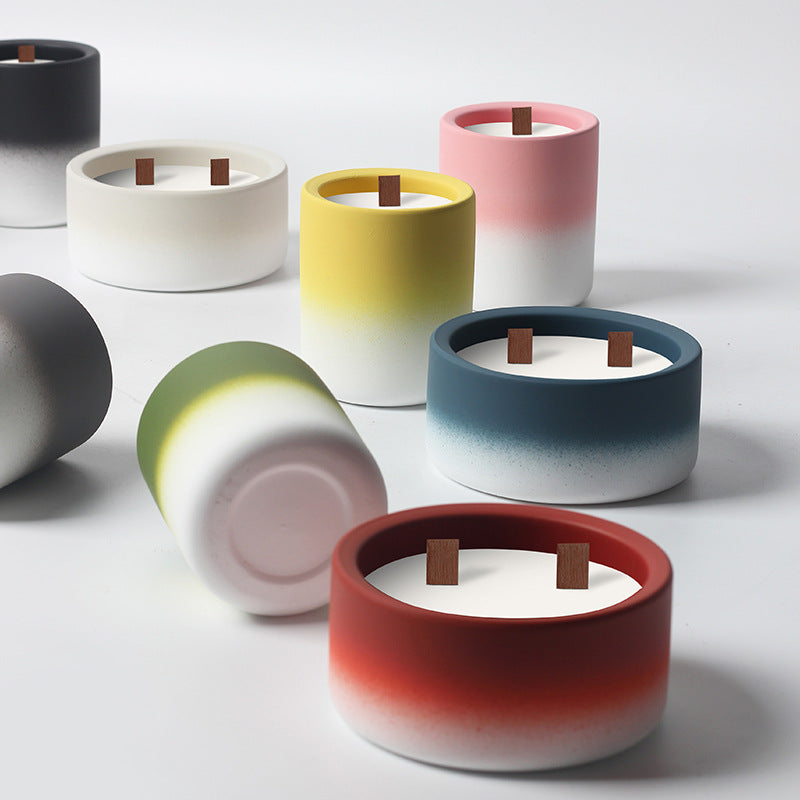 Modern Gradient Artisan Candles for Spiritual Ambiance and Meditation