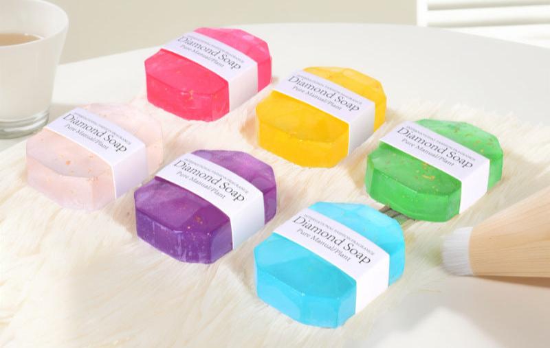 Luxury Gemstone Handmade Soap with Essential Oils – Crystal-Inspired Cleansing Bars for Skin Hydration and Aromatherapy Relaxation