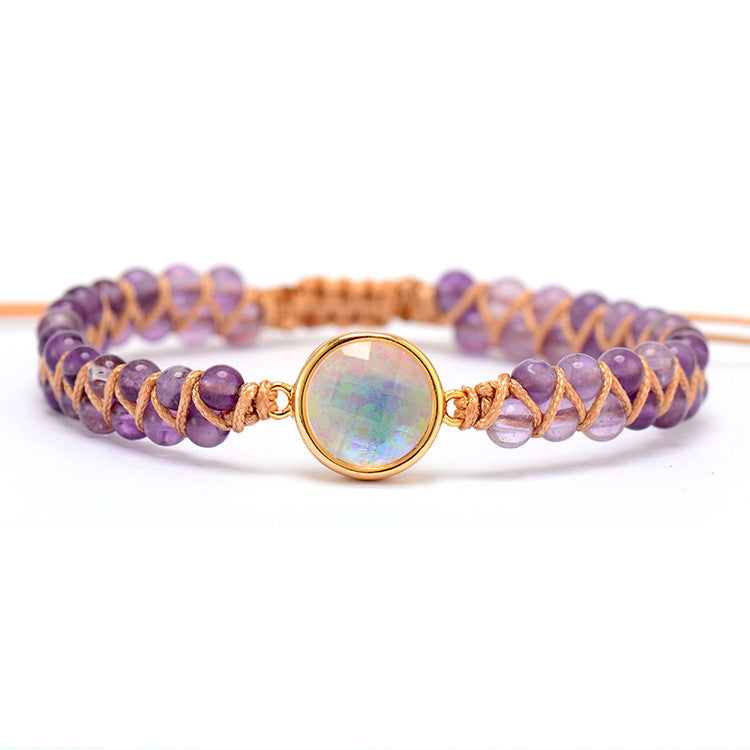 Divine Serenity Amethyst and Opal Chakra Bracelet