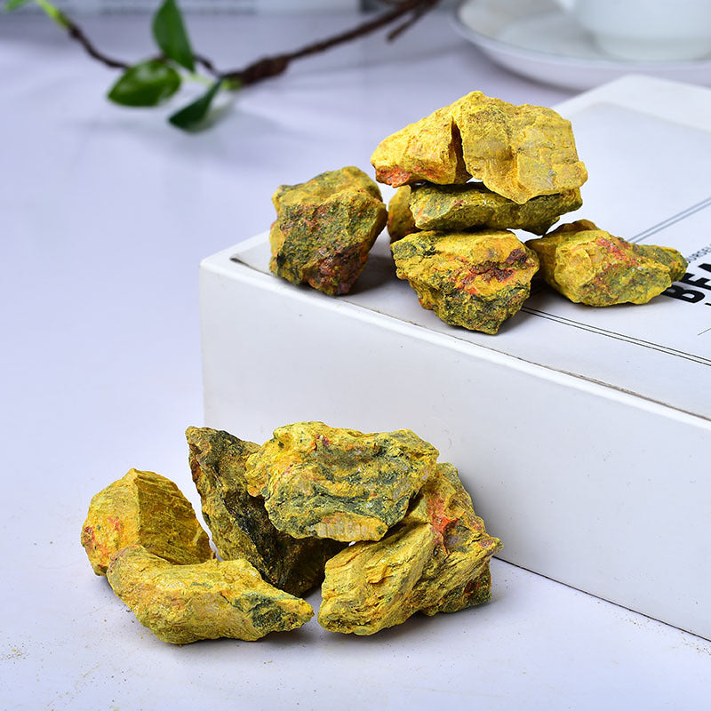 Natural Yellow Jasper Rough Healing Stones for Grounding and Stability – Raw Yellow Crystal Rocks for Chakra Balancing and Spiritual Energy Work