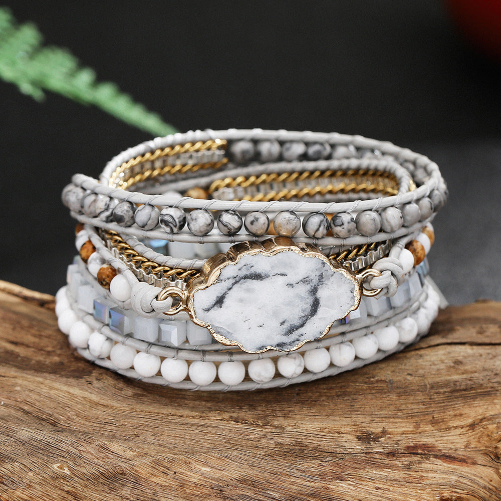 Serenity Stone Wrap Bracelet