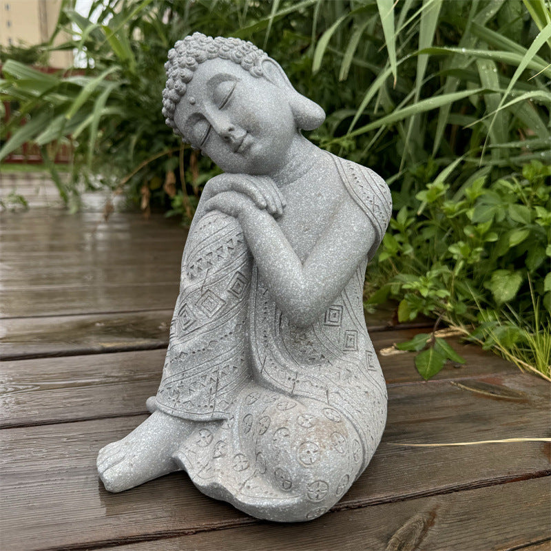 Resting Serenity Buddha Statue - Spiritual Tranquility Garden Decor