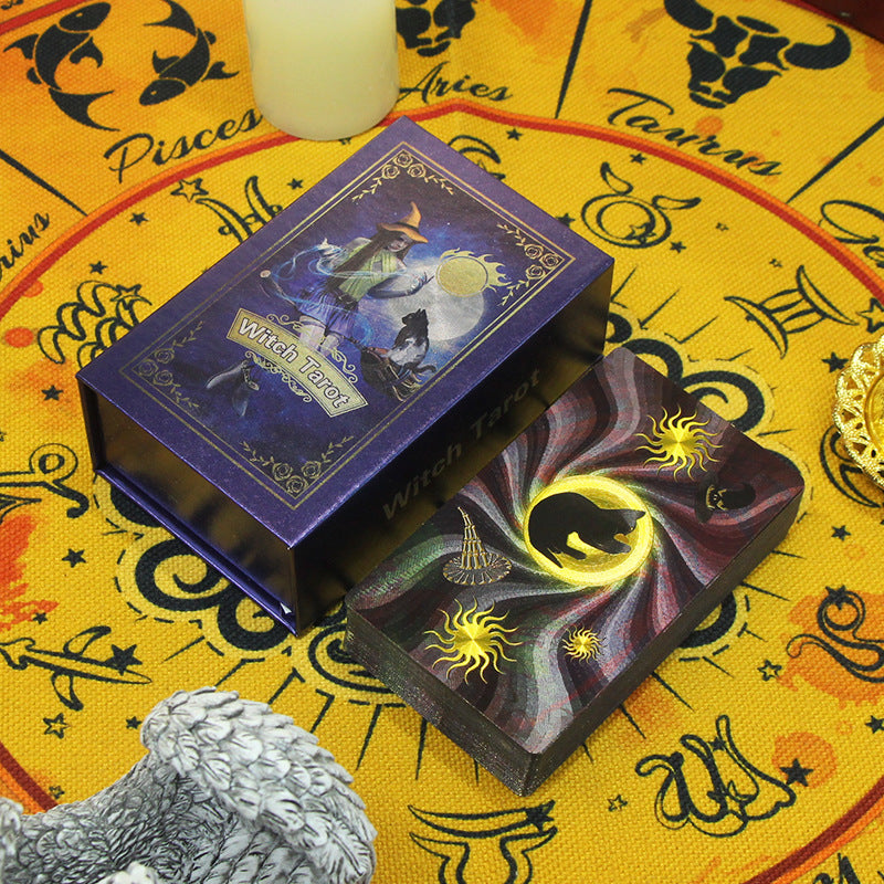 Enchanting Witch Tarot Card Deck for Spiritual Guidance and Magical Divination