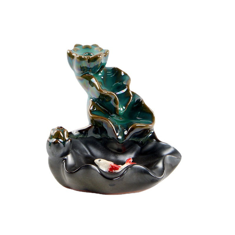 Lotus Backflow Incense Burner – Tranquil Aromatherapy for Meditation and Spiritual Cleansing