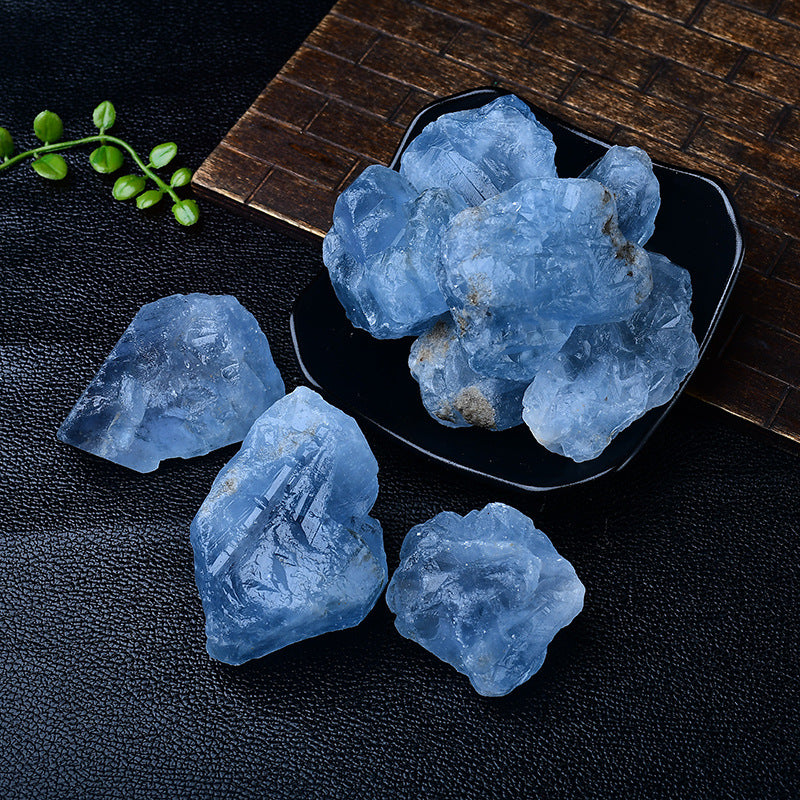 Raw Celestite Healing Stones for Calming Energy and Spiritual Connection