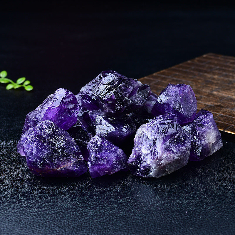 Natural Raw Amethyst Healing Stones - Deep Purple Crystals for Meditation, Spiritual Growth, and Energy Balance