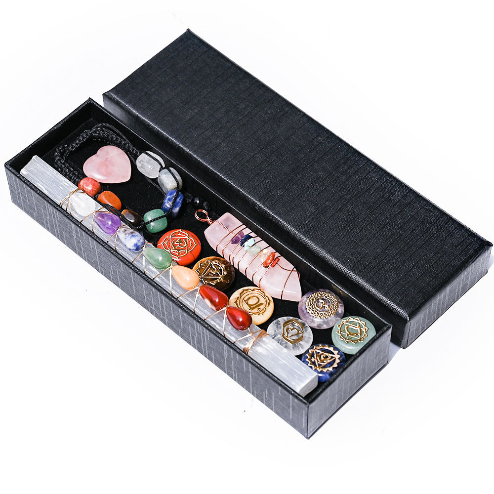 Chakra Crystal Healing Set – A Complete Collection of Energetic Stones for Spiritual Balance and Wellbeing