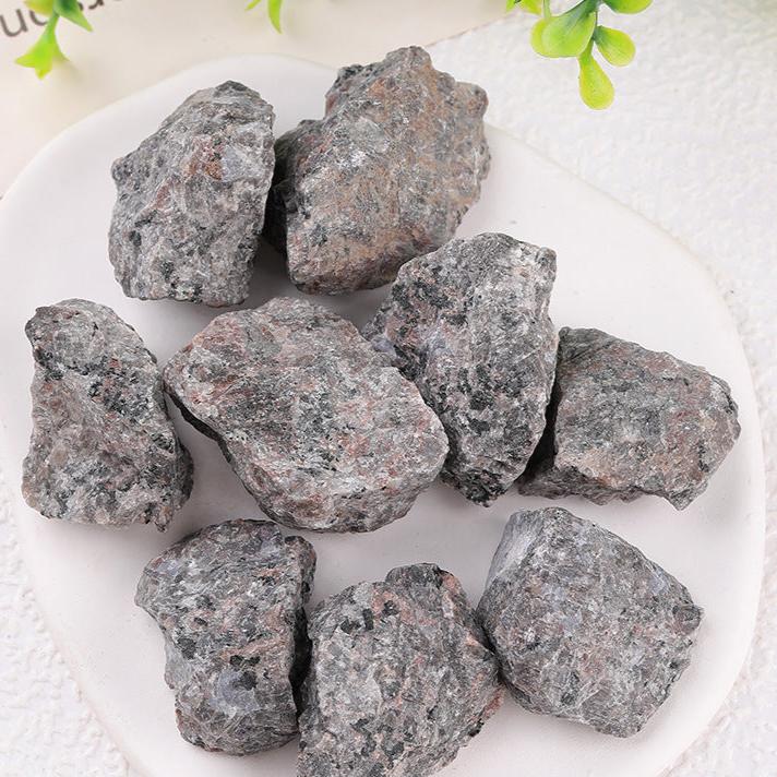 Natural Raw Gray Lepidolite Healing Stones for Emotional Balance and Spiritual Grounding