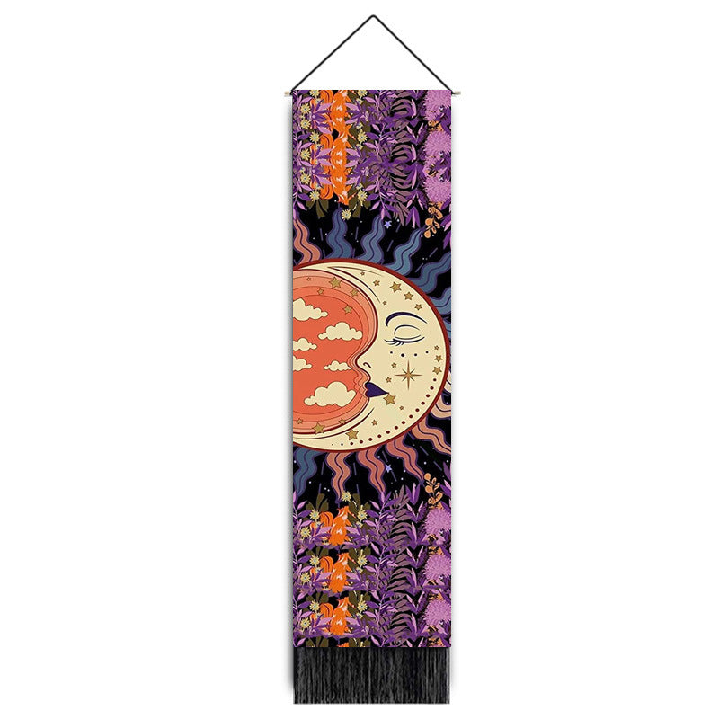 Sun and Moon Tapestry Wall Hangings Set – Celestial Spiritual Decor for Meditation Spaces