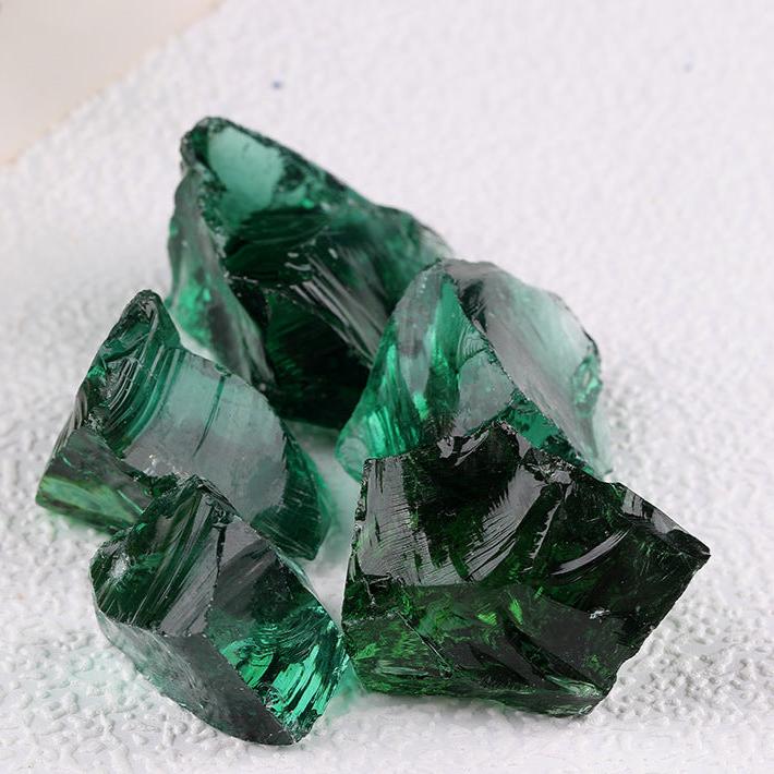 Raw Emerald Green Crystal Chunks for Spiritual Healing and Energy Cleansing - Perfect for Meditation and Crystal Grids