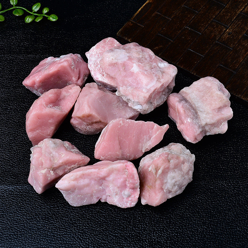 Raw Pink Rhodochrosite Healing Stones for Emotional Balance and Heart Chakra Energy Alignment