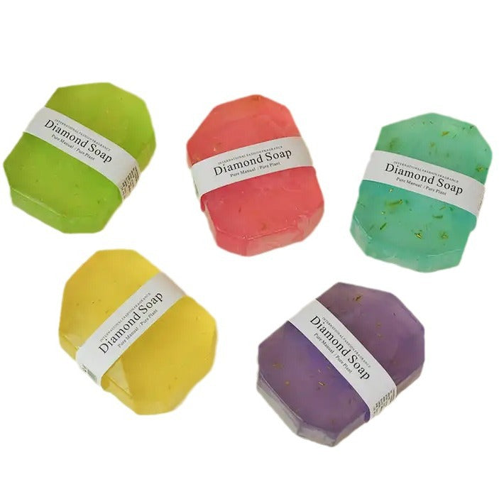 Luxury Gemstone Handmade Soap with Essential Oils – Crystal-Inspired Cleansing Bars for Skin Hydration and Aromatherapy Relaxation