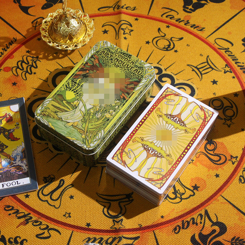 Classic Smith-Waite Tarot Deck Borderless Edition in Collectible Tin for Spiritual Guidance and Divination