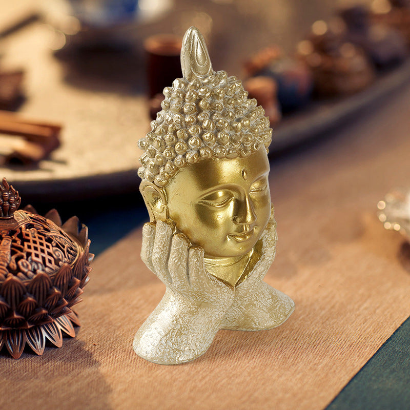 Golden Resting Buddha Statue for Serenity and Spiritual Harmony