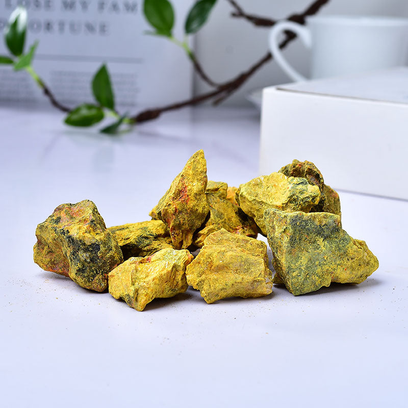 Natural Yellow Jasper Rough Healing Stones for Grounding and Stability – Raw Yellow Crystal Rocks for Chakra Balancing and Spiritual Energy Work