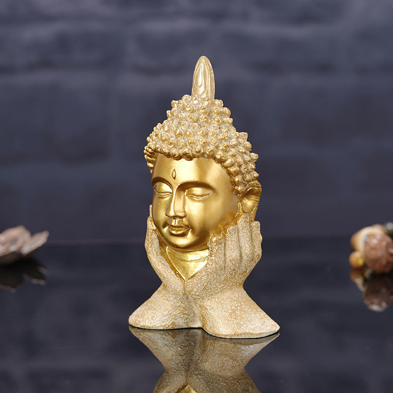 Golden Resting Buddha Statue for Serenity and Spiritual Harmony