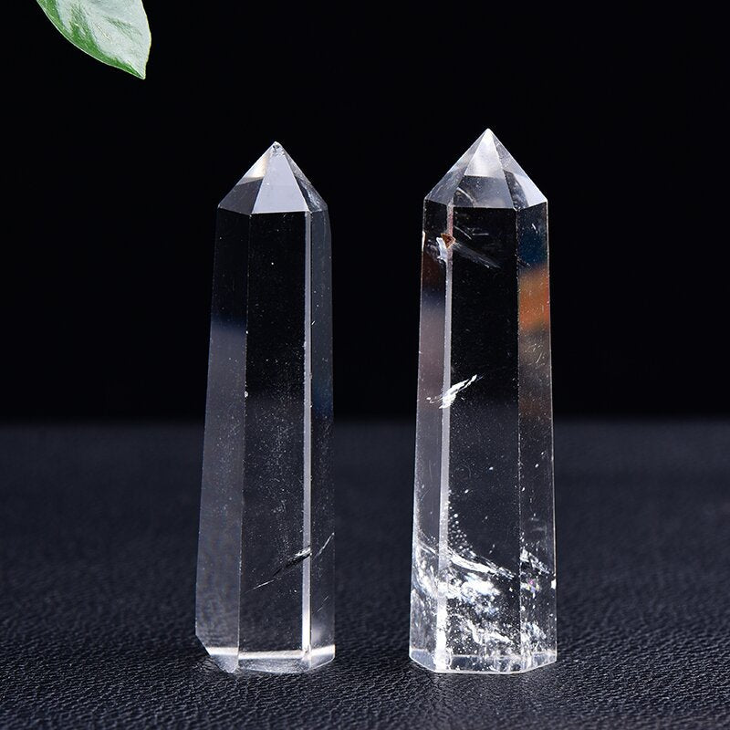 High-Quality Clear Quartz Crystal Tower Points for Energy Healing, Meditation, and Feng Shui