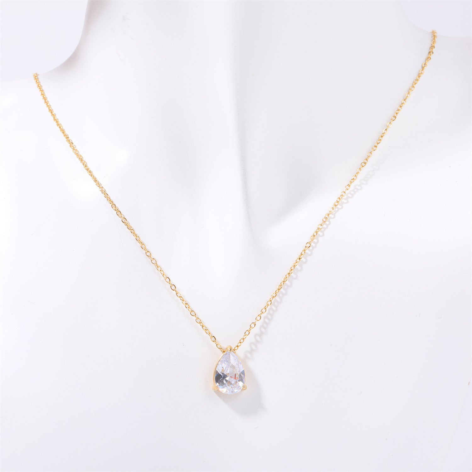 Teardrop Gemstone Necklace - Elegant and Timeless Jewelry for Every Occasion