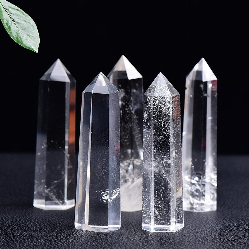 High-Quality Clear Quartz Crystal Tower Points for Energy Healing, Meditation, and Feng Shui