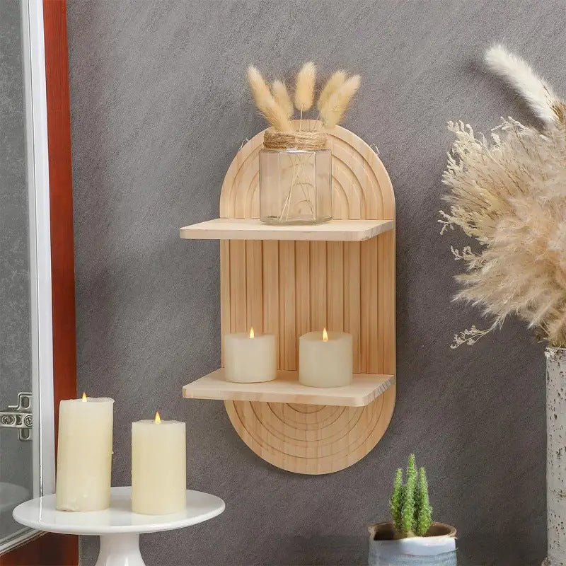 Zen Harmony Wall-Mounted Candle Shelf