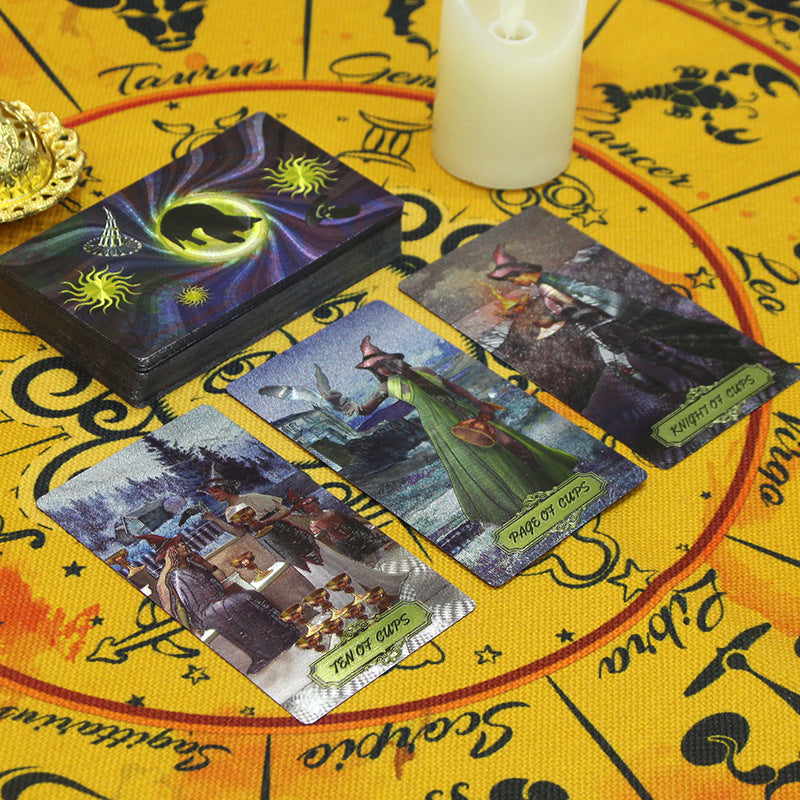 Enchanting Witch Tarot Card Deck for Spiritual Guidance and Magical Divination