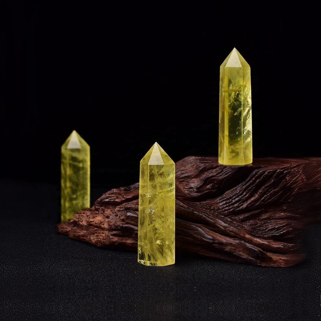 Radiant Yellow Citrine Crystal Towers for Abundance, Healing, and Manifestation