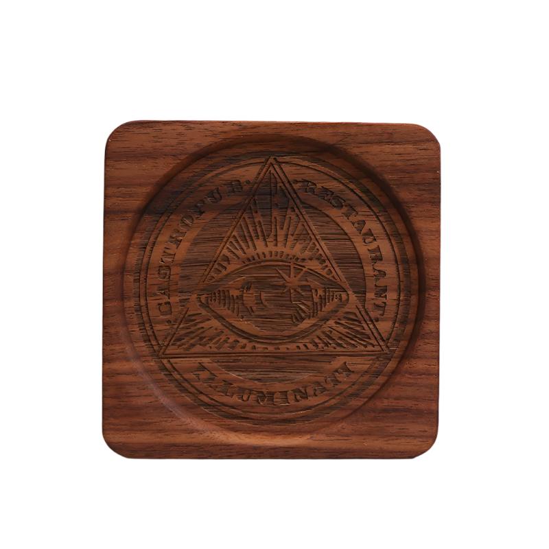 Nordic Rune Engraved Wooden Coaster Set for Spiritual Protection and Decor - Perfect for Rituals, Meditation, and Altar Use