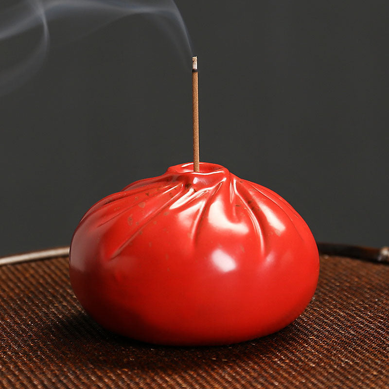 Elegant Dumpling-Inspired Incense Burner - Unique Zen Decor for Meditation and Relaxation