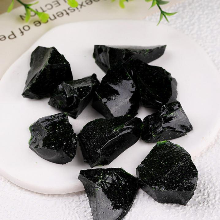 Premium Black Obsidian Healing Stones for Protection and Grounding - Raw Crystals for Spiritual Energy Work