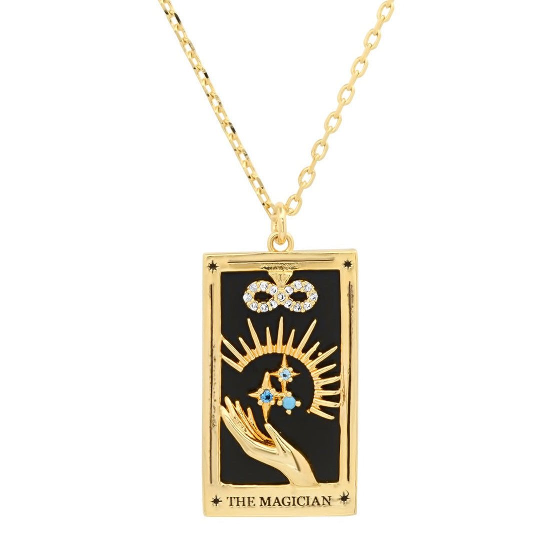 Tarot-Inspired Gold Pendant Necklace Collection - A Touch of Spiritual Elegance