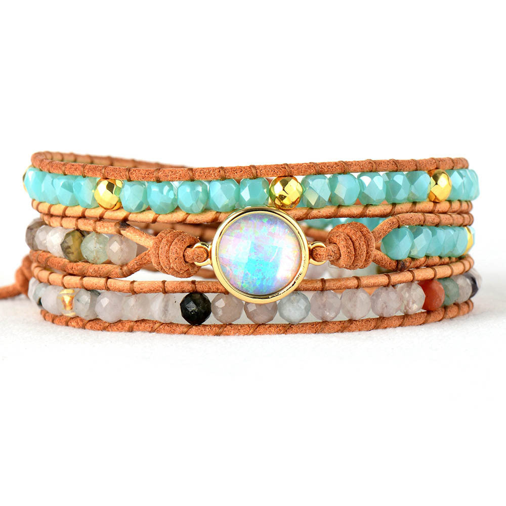 Ocean Breeze Opal Wrap Bracelet