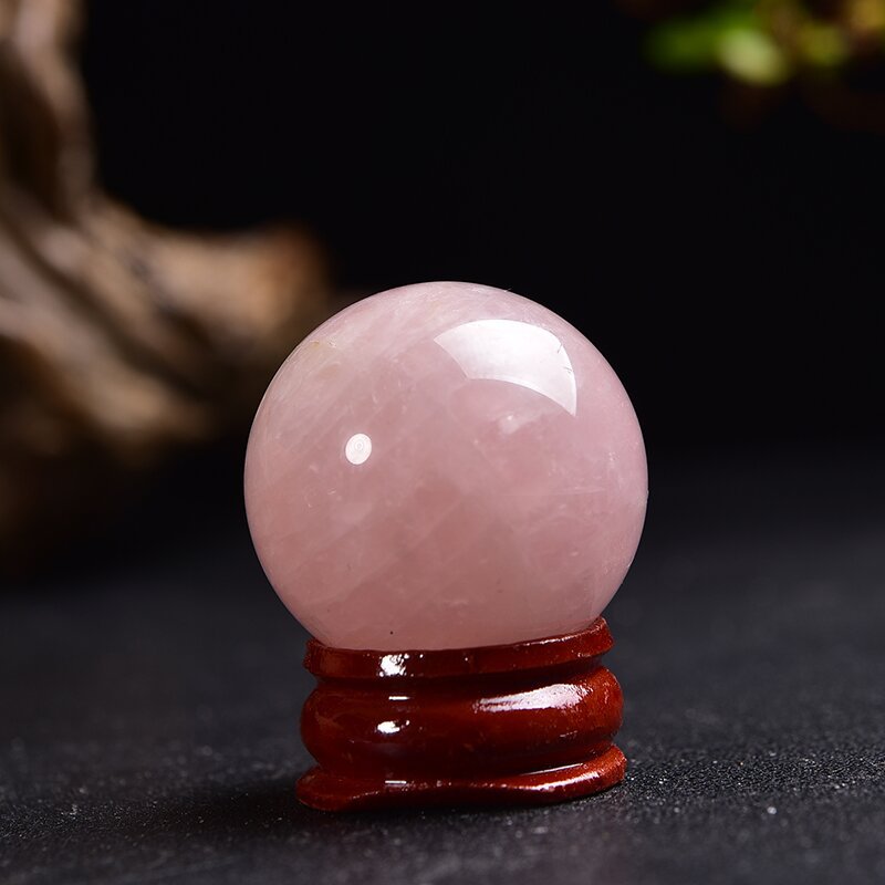 Natural Gemstone Crystal Healing Sphere Collection with Stand – Clear Quartz, Rose Quartz, Amethyst, Aventurine, and More for Meditation and Spiritual Energy