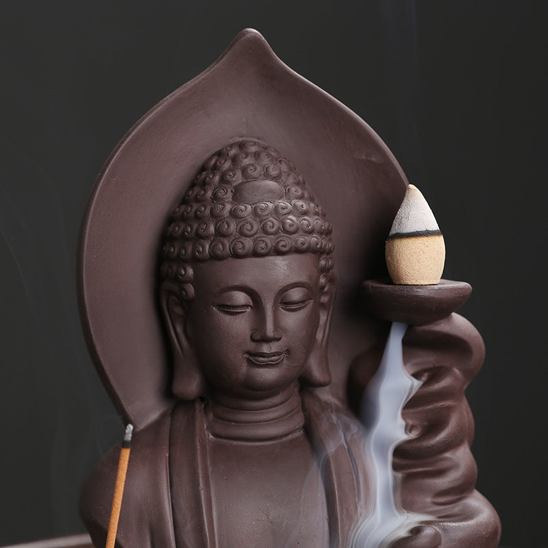 Buddha Serenity Backflow Incense Burner – Zen Meditation and Relaxation Incense Holder