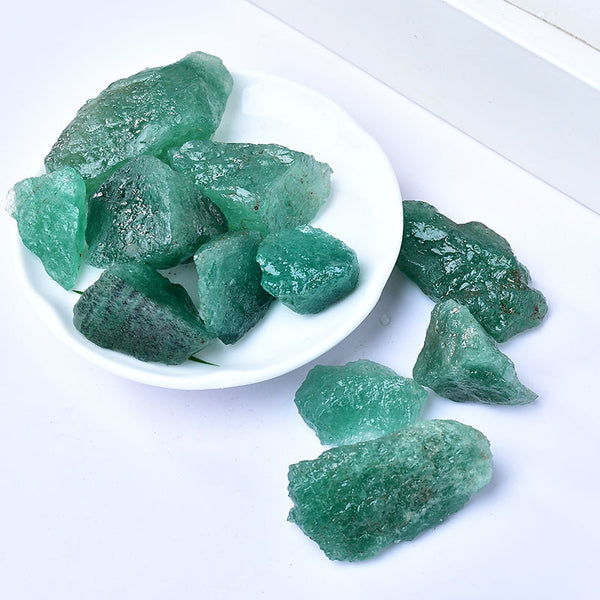 Natural Green Aventurine Healing Stones – Raw Crystals for Abundance, Luck, and Heart Chakra Balancing