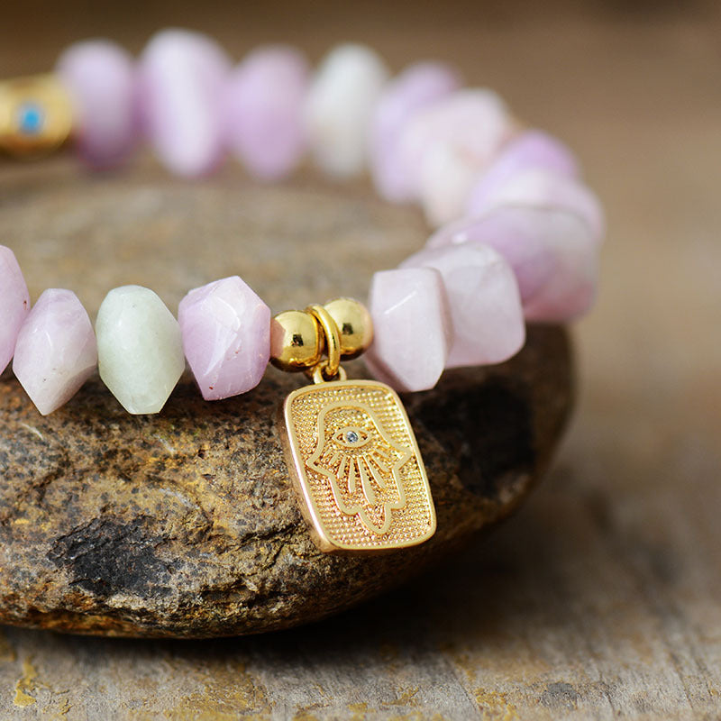 Amethyst Serenity Hamsa Bracelet