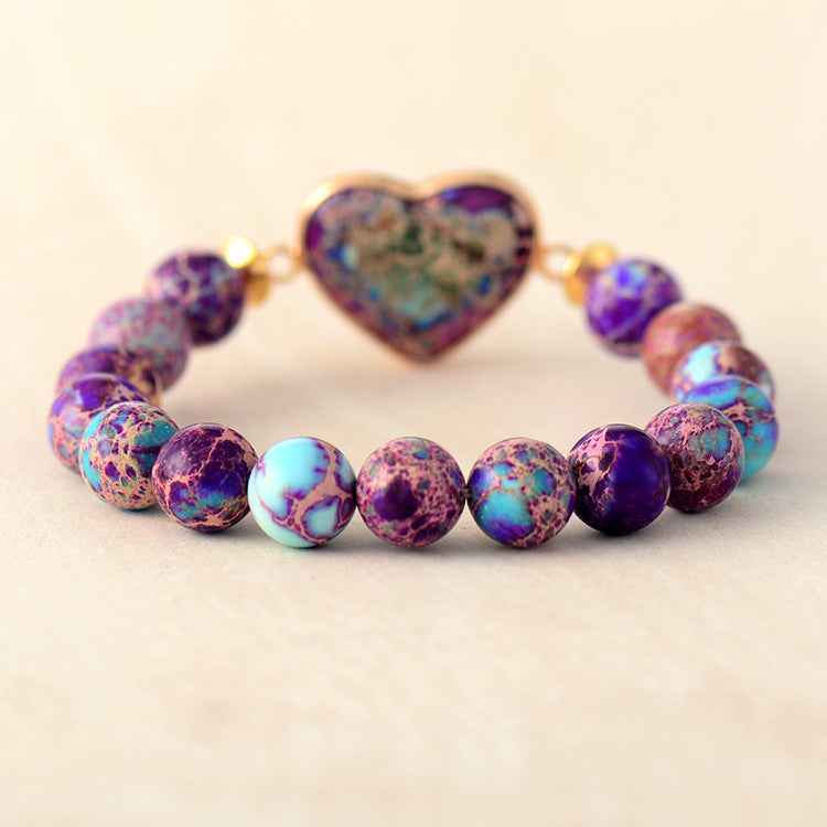 Mystic Heart Aura Jasper Bracelet