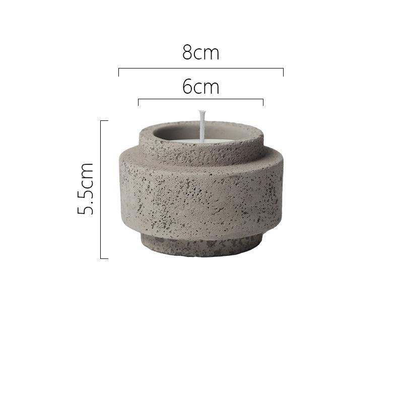 Handcrafted Earthy Aromatherapy Stone Candle Holder - Garden, Home, and Flora Collection