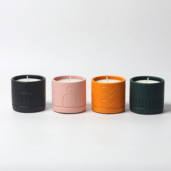 Geometric Patterned Candles for Spiritual Decor, Meditation, and Home Ambiance